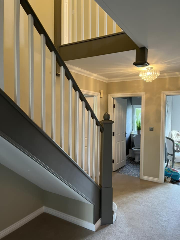 Stairway painting finish